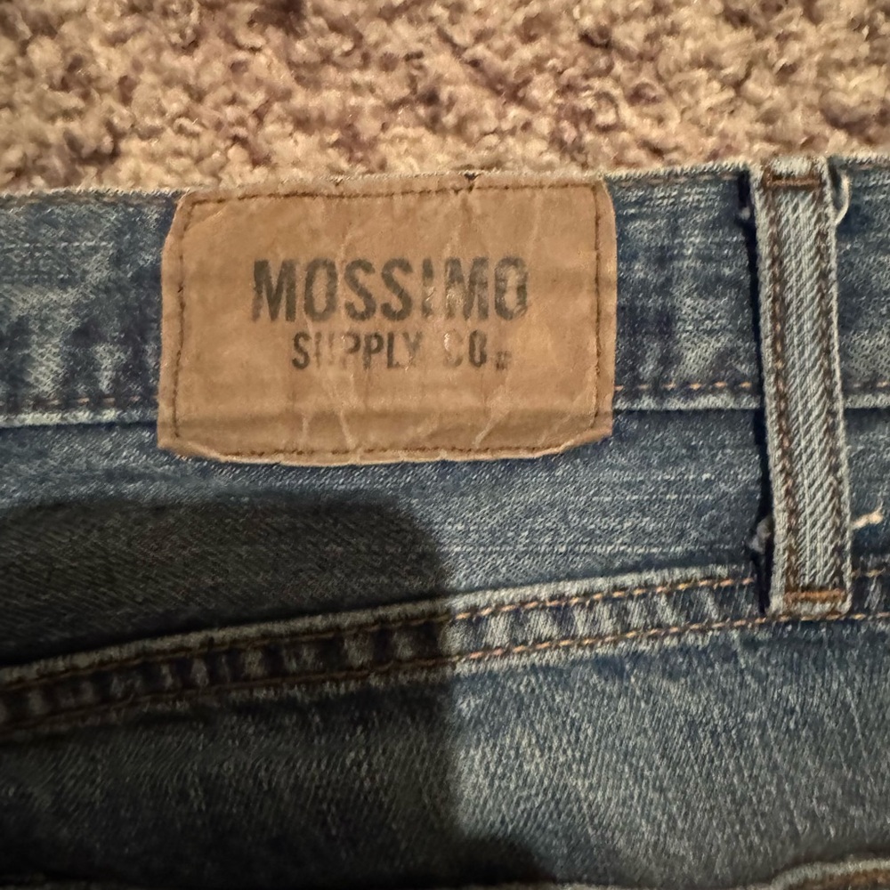 Mossimo Supply Co Blue Straight Jeans Classic Denim - Picture 3 of 4